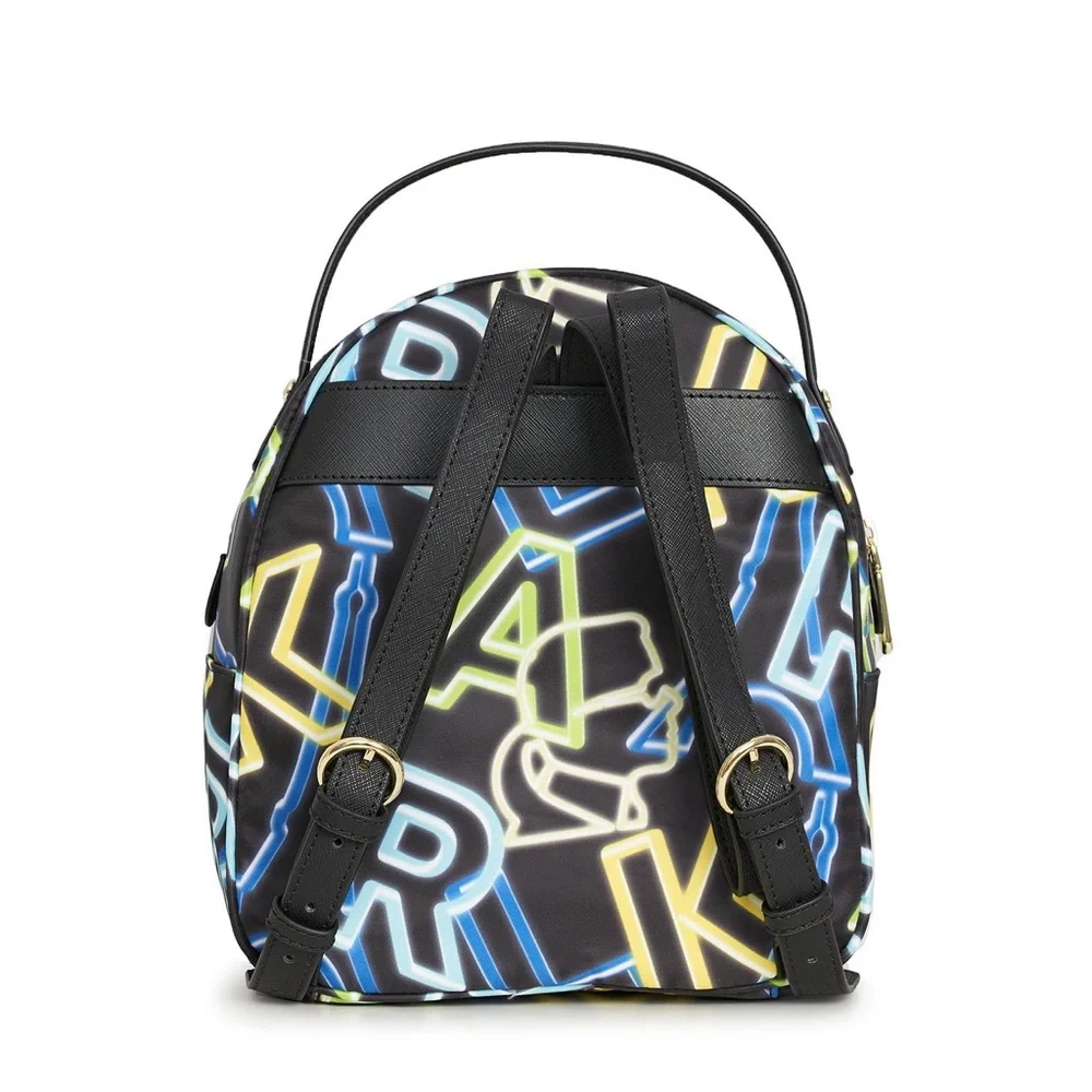 Karl Lagerfeld Paris Amour Neon Letters Black Mini Backpack OS NWT